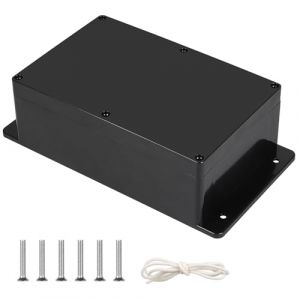 CPROSP Bo&icirc;te de D&eacute;rivation &Eacute;tanche Exterieur Noir, Bo&icirc;te Carr&eacute;e IP65, 230 x 150 x 85 mm, avec Passe Cable pour &Oslash;6-12 mm avec Poign&eacute;e de Retenue (CPROSP, neuf)