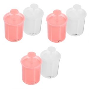 MUCKLILY 6 Pi&egrave;ces Machine &agrave; Mousse Pour Visage Flacon De Mousse Nettoyante Machine &agrave; Bulles Gobelet Moussant Simple Mousseur Pour Lavage Du Visage Manuels Le Savon (Senike, neuf)