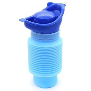 Urinoir Portable 750 ML, Urinoir Rétractable Enfants et Adultes, Personnel Mobile Toilette Pot, Urinoir d'urgence rétractable pour Camping Voyage Extérieur et Voiture - Bleu (TCCAEZ, neuf)