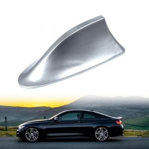 Antenne Voiture Requin, Antenne pour Aileron de Requin Antenne Radio, Antenne Radio Voiture, Antenne de Voiture Universelle, Antenne Radio FM/AM, Antenne de Voiture,Antenne de Top Toit(Argent) (MagiForeign, neuf)