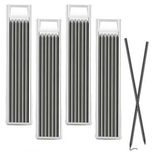 24 recharges de crayons de charpentier, 2,8 mm HB robuste mine crayon chantier, r&eacute;utilisables mine criterium, recharge de graphite de charpentier pica dry (TINGJIE-EU, neuf)