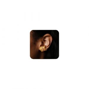 ALEXCRAFT Ear Cuff Boucle d Oreille a Clip Femme Boucle d'oreille Grosse Faux Piercing Oreille Manchette Oreilles Or Demi Creole Clips Sans Trou Cartilage (Spunkcharms, neuf)
