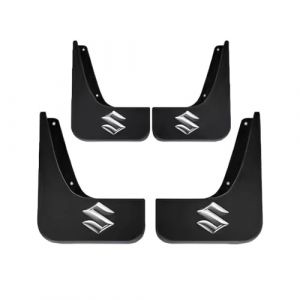 XJYBF Bavettes Garde-Boue de Voiture pour Suzuki Swift 2011-2021, Garde-Boues Avant et Arri&egrave;re en Plastique Anti-Boue Garde-Boue Anti-Eclaboussures avec Vis Fixation,A (suoN, neuf)