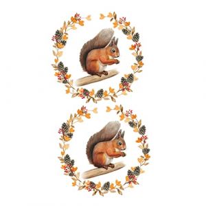 Toyvian 2 Pièces Autocollant Mural Écureuil Animal Sticker Fenêtre Écureuil Fenêtre D'automne S'accroche Stickers Muraux Animaux De La Forêt Enfant Pommes De Pin Pvc Autocollants D'art (Vendiarit, neuf)