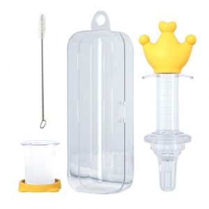Seringue pour bébé pour médicaments, distributeur de médicaments pour - Distributeur de médicaments liquides de dessin animé,Ustensiles d'alimentation pour bébé, seringue compte-gouttes, Fukamou (view-up, neuf)
