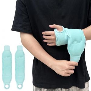 Crynvor 2 Unit&eacute; Poche de Glace en Gel R&eacute;utilisable, Poche de Froid Chaud et Froid, Vessie de Glace pour Genou, Sport, Quotidien et R&eacute;cup&eacute;ration(Bleu, 45.5cm &times; 10.5cm) (ANELY66, neuf)