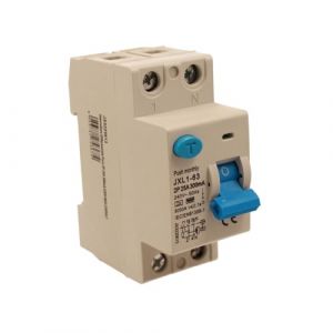 RCCB Interrupteur différentiel pur type F 25A, 1P+N, 2 modules DIN, 300mA, 6000A, AC 230V, IP20 (A2ZWORLD-FR, neuf)