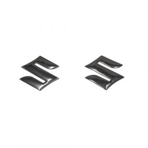 CHENJIAHAO Stickers Moto Autocollants for Moto Suzuki, Logo, Autocollant de réservoir, emblème doré, 2 pièces Autocollant Moto(Black) (Cheng Jia Qi De Dian, neuf)