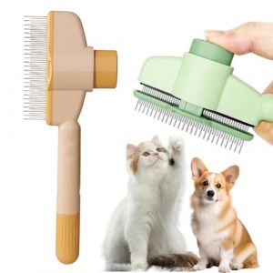 Smartbrushs Chat, Smartbrushs Chat Peigne, Brosse Pour Chats Brosse Pour Chien, Toilettage Doux Et Efficace Pour Tous Types De Pelage (1 jaune) (WangYanBinDeXiaoDian, neuf)