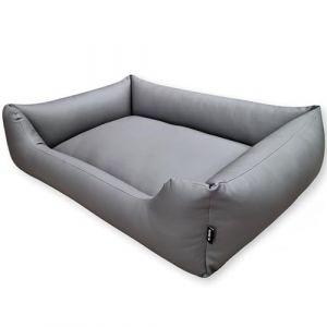 4L Textil Panier pour Chien en Similicuir lit pour Grands Chiens Canap&eacute; lit Chien Facile &agrave; Nettoyer(Gris,140x110 cm) (4L TEXTIL, neuf)