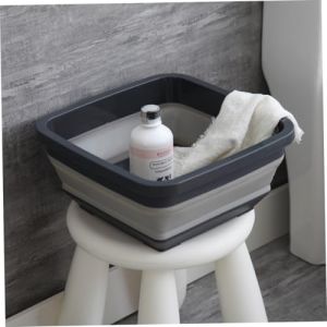 DECORNIJIA Bassine Pliable R&eacute;tractable Antid&eacute;rapante pour M&eacute;nage et Camping Lavabo Portable Bassin Multifonction pour Lavage Fruits et Ext&eacute;rieur Design Stable et Compact (ZhiLight, neuf)