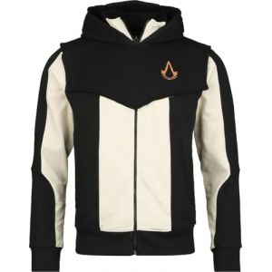 Assassin's Creed Mirage - Basim Homme Sweat-Shirt zippé à Capuche Noir XL (kustom-kult, neuf)