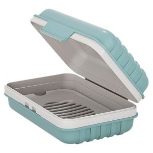 Boite &agrave; Savon avec Couvercle, Portable Boite Savon Voyage, Boite &agrave; Savon Voyage avec Fond Sur&eacute;lev&eacute;, Porte Savon Voyage &Eacute;tanche et Antifuite pour Douche et Ext&eacute;rieur (DINODANUBE TRADING, neuf)