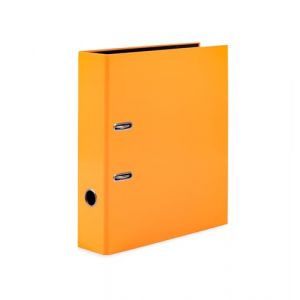HERMA 20064 Classeur A4 orange fluo, 7 cm de large, motif de classeur à levier en carton avec impression intérieure pour l'école et le bureau, classeur à anneaux stable, pour garçons et filles (ALPEXE France, neuf)