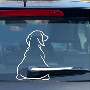 Generic Autocollant pour Essuie-Glace en forme de Chien, Imperméable, Réfléchissant, Blanc, PVC, Outdoor, Queue de Chien Battante, Windshield Wiper Sticker, Décalcomanie Voiture (gasew, neuf)
