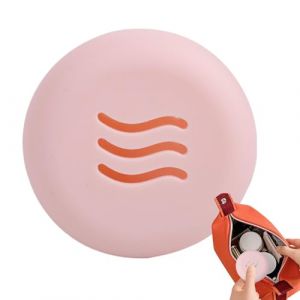 &Eacute;tui rond - Couvercle en silicone respirant - Bo&icirc;te de rangement pour tampon de maquillage - Porte-&eacute;ponge de maquillage - &Eacute;tui de rangement &eacute;tanche &agrave; la poussi&egrave;re pour mixeur de beaut&eacute; sec - Compact (HanHaiHui, neuf)