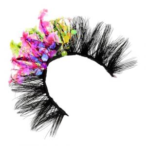 LOLIPPYY 1 Paire De Faux Cils À Paillettes Colorées Pour Femmes Faux Cils Individuels Cils Pailletés Extensions De Cils Classiques Faux Cils Naturels En Plastique (altituyse, neuf)
