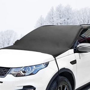 Pare-Brise Avant Voiture,Couverture Pare-Brise Voiture,B&acirc;che Pare Brise,Protege Pare Soleil Voiture Pare Brise Avant avec Crochets,Anti Givre Neige Glace UV Repliable Universelle pour Voiture SUV (siyaqieu, neuf)