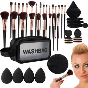 Ensemble de maquillage professionnel - Fard à joues 47 pièces, cosmétiques avec étui Organisateur d'outils de beauté pour la maison, salon, mariage, voyage, vacances, Halloween | Utilisation de (robetak, neuf)