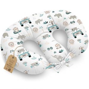 Coussin d&rsquo;allaitement Jumeaux Twins - 90x50 cm - Oreiller maternit&eacute; XXL ergonomique Breastfeeding Nursing Pillow b&eacute;b&eacute; positionnement confortable multifonction pour allaiter Oeko-Tex Afrique (ASE Sp&oacute;łka Akcyjna, neuf)