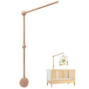 Support mobile bébé en bois Chambre bébé décoration table à langer installation lit bébé support mobile bébé en bois support mobile suspension mobile (Easy One Baby, neuf)