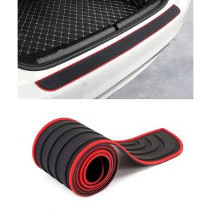 Flaconi Protection Coffre Voiture,Protection Voiture,Protection Pare Choc Voiture,Protection pour Pare-Chocs Auto,Protection Seuil de Coffre Voiture(Noir&Rouge,90x7cm) (shenhua auto, neuf)