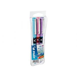 Pilot - V5 Hi-Tecpoint - Liquid Ink Roller Pen - 3-Pack - Turquoise/Pink/Purple Fine Point (papeterie neveu, neuf)