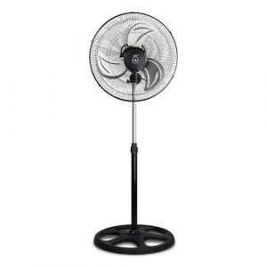 EXTRASTAR Ventilateur Industriel sur Pied 50 cm - Oscillation 360°, 3 Vitesses, 80W, Hauteur Réglable (101-130 cm) - Pour Atelier, Entrepôt, Bureau Open Space et Chambre - Noir (EXTRASTAR, neuf)