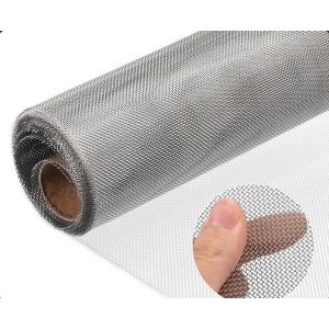 Grillage Fine Maille 40 x 248 cm, Grillage Anti Rongeur Grille Métallique Fine Grille INOX, Filet Anti Insecte Filet Anti Moustique Grillage Métallique pour Jardin Aérations (Fouvin, neuf)