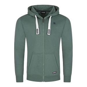 riverso Sweat-shirt pour homme avec capuche et fermeture &eacute;clair, coupe r&eacute;guli&egrave;re RIVNoah Veste &agrave; capuche, sweat &agrave; capuche, pull &agrave; capuche brun, rouge, bleu, noir, vert, gris, beige, tailles S, M, L (Jeans-direct, neuf)