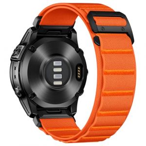 Bandletic Bracelet de montre 26 mm compatible avec Garmin Fenix 7X 6X 5X, large et robuste avec crochet en G pour Fenix 8 51 mm/Instinct 2X Solar/Enduro 2 3/Quatix 3/Tactix 7/Epix Pro 2/D2 Bravo Delta (Bandletic-FR, neuf)