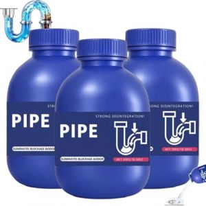 Pipe Bobo Pipeline Dredging Agent, Pipe Bobo Deboucheur Canalisation Drain Cleaner, Lanoxie D&eacute;boucheur Pro, Lanoxie Destop Deboucheur Wc Canalisation, Agent De Dragage De Tuyaux Puissant (3PC) (xiaxiappa99, neuf)
