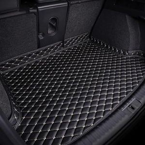 ZDDYUU Cuir Tapis Coffre Voiture pour Fiat 500/500C/500E/Abarth 500 2007-2020 2021 2022, Cuir Protection Tapis AntidéRapant Imperméable Intérieur Accessoires,C (Chaojidababy, neuf)