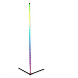 Grundig Lampadaire LED RGB - Lampe Multicolore - Barre LED RBG Avec T&eacute;l&eacute;commande et Capteur Musical - 140 cm (MaxiMondo, neuf)