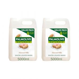 PALMOLIVE- Savon liquide Mains Soin d&eacute;licat Amande & lait - Format &eacute;conomique - Bidon de 5L - Lot de 2 (PENNGUIN-FR, neuf)