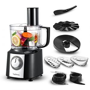 TopStrong Robot Multifonction, 6 en 1 Robot de Cuisine, 2L Robot Cuisine Multifonctions, Food Processor 800W, Robot Menager Multifonctions, Hachoir Mixeur (TopStrong Kitchen Appliances, neuf)