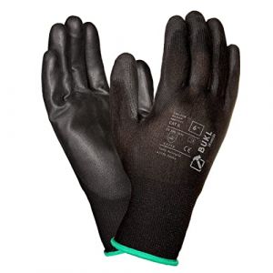 3Kamido Gants de travail BUKL - Gants de montage antidérapants Sans couture, réparation, industrie automobile, travaux de précision, service automobile, atelier taille 9 (120 Paires) Noir (3Kamido, neuf)