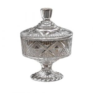 Stgbcst Bocal &agrave; bonbons en verre avec couvercle - Bocaux pour bonbons et sucreries - Bocal &agrave; bonbons vintage pour f&ecirc;te et d&eacute;coration - Cuisine - Bocal de conservation (Style 2) (Whp., neuf)