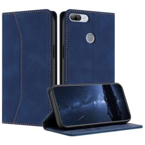 Mo-Beauty Coque Compatible avec pour Huawei Honor 9 Lite/P Smart 2018 / Enjoy 7S, Etui Protection Housse Premium en Cuir PU Portefeuille Rabat Clapet Case, Pochette Flip Magn&eacute;tique &Eacute;tui (Bleu) (Mo-Beauty EU Store, neuf)