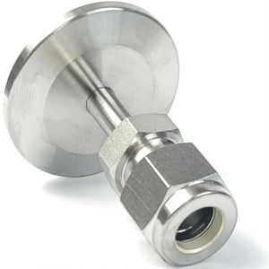 KNvss Vide KF/NW 16/25/40/50 &agrave; 3mm 6mm 1/8 "1/4" 3/8 "1/2" OD Tube Compression Union SUS316L coupleur de raccord de Tuyau en Acier Inoxydable (Size : KF NW16 to 6mm) (德州慧凝电子商务有限公司, neuf)