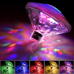 Lumières flottantes pour piscine, bain sous-marin, lumière LED disco Aqua Glow multicolore clignotante salle de bain, étang, piscine, spa, jacuzzi, fête de nuit, jouet de (aizhixin-uk, neuf)