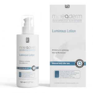 Mineaderm Luminous Lotion - Lotion hydratante éclaircissante à l'extrait de Rumex & de Racine de réglisse - Pour un teint uniforme et éclatant - 150 ml (Mineaderm Shop, neuf)