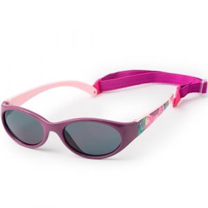 Kiddus Lunettes de Soleil pour Garçons et Filles. Entre 2 et 6 ans. Gomme Super Flexible avec Bande Élastique Réglable. 100% Protection Solaire UV400. Violet (34 Fleurs pourpres) (Kiddus, neuf)