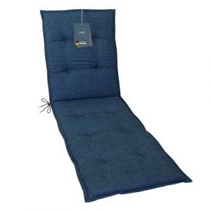 LILENO HOME Lot de 1 coussin pour chaise longue de jardin (190 x 60 x 60 x 6 cm) Bleu foncé (Discount-Deal24, neuf)
