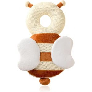 Coussin de Protection de T&ecirc;te de B&eacute;b&eacute;,Coussin de sac &agrave; dos R&eacute;glable et Respirant pour Tout-petits,Convient Aux Enfants qui Apprennent &agrave; Ramper et &agrave; Marcher Avec Genouill&egrave;res (Abeille en filet) (NETNESTONLINE, neuf)