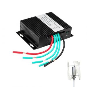 HYZHANHONG Noir,12V, Contrôleur d'éolienne MPPT, contrôleur d'éolienne IP67, 100W-3000W 12V 24V 48V 220V Contrôleur MPPT Boost Basse Tension avec indicateur LED (HYZHANHONG, neuf)