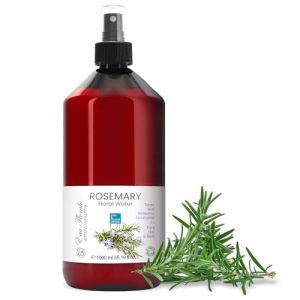 bleu & marine Bretania - Hydrolat de Romarin 1L | Lotion Tonique Anti Cernes | Spray Cheveux Anti Chute | Parfum d'Ambiance | Pour Peaux Mixtes et Grasses, Transparente, 1 l (Lot de 1) (OmBiance, neuf)