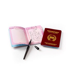 Cadeau Anniversaire 20 ans Femme Homme - Passeport pour la Vingtaine - Carte Anniversaire - Décoration Anniversaire 20 ans- Idée Cadeau Original - Un vrai faux passeport comme Livre d'Or (Marie Ben, les mots sont des cadeaux, neuf)