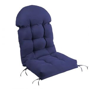 Coussin de Chaise Adirondack &agrave; Dos Haut, Coussin de Chaise &agrave; Bascule imperm&eacute;able, Coussins de Patio pour Meubles d'ext&eacute;rieur,Navy Blue (MCHBDHH, neuf)