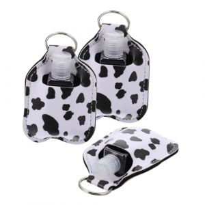 VALICLUD &Eacute;tui Porte-cl&eacute;s 3 Pi&egrave;ces Pour Bouteille De Gel Lavant 30 Ml En Cuir Pendentif Vache, Portable, Solide, Pour Paquet &agrave; Dos Et Usage Ext&eacute;rieur Et Int&eacute;rieur (Cedongh, neuf)